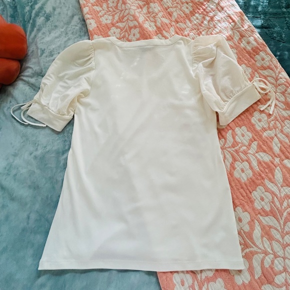 Ann Taylor cream colored top! NWT! Size Large! - Picture 5 of 11